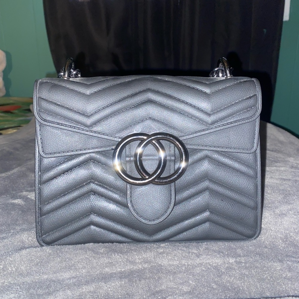 Black chain crossbody bag